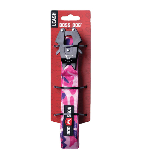 Boss Dog Boss Tactical Dog Leash, Camo Pink