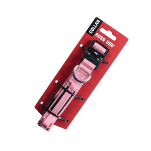 Boss Dog Tactical Dog Collar, Pink