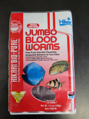 Hikari Bio-Pure Jumbo Bloodworm Cubes Frozen Fish Food