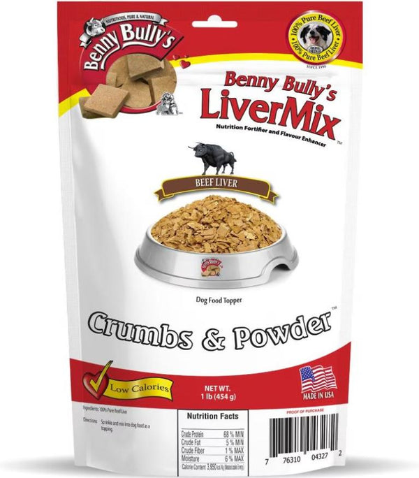 Benny Bully's LiverMix Crumbs & Powder Freeze-Dried Dog Food Topper