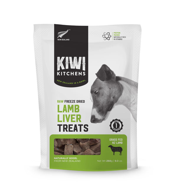 Kiwi Kitchens Friandises crues en foie d'agneau lyophilisé pour chiens
