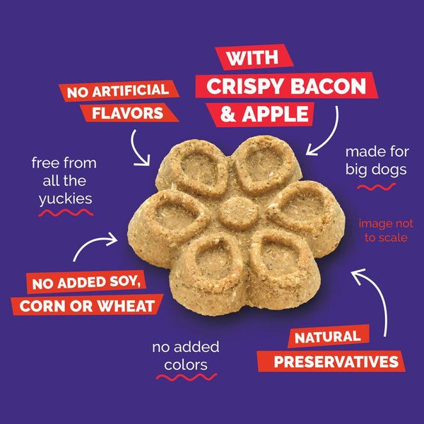Fruitables Biggies Crispy Bacon & Apple Dog Treats