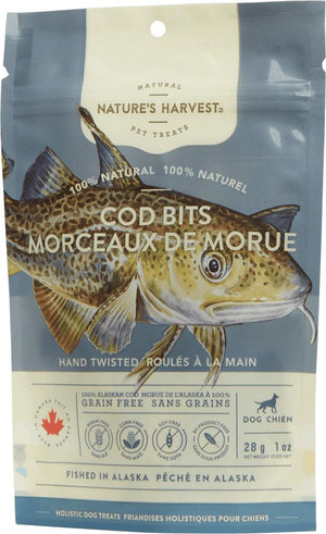 Nature’s Harvest Alaskan Cod Bits Grain-Free Dog Treats