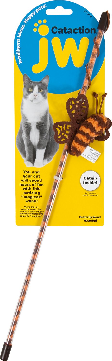 JW Pet Cataction Butterfly Wand Cat Toy