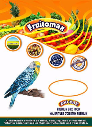 Nourriture pour oiseaux Zoo-Max Fruitomax pour perruches