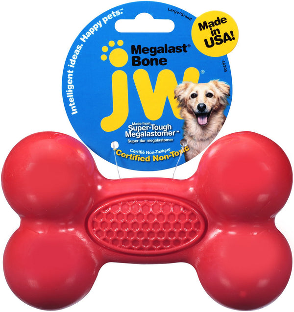 JW Pet Megalast Bone Jouet pour chien, couleur variable