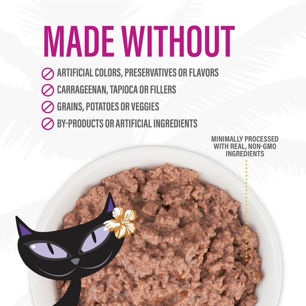 Tiki Cat After Dark Soft Pate Beef & Beef Liver Wet Cat Food Can