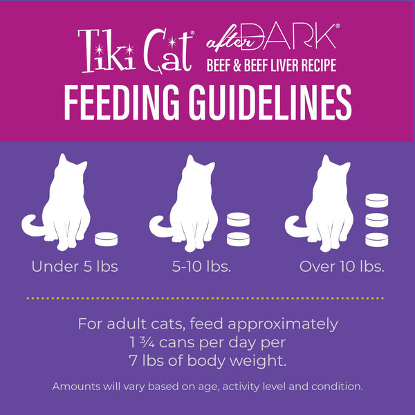 Tiki Cat After Dark Soft Pate Beef & Beef Liver Wet Cat Food Can