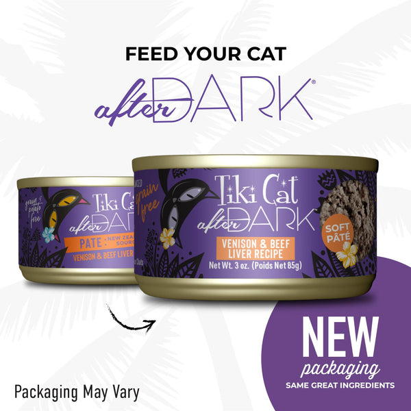 Tiki Cat After Dark Pâté Cerf Nourriture pour Chats en Conserve