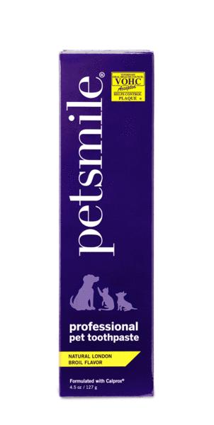 Petsmile Dentifrice professionnel Pet London Broil pour chiens et chats.