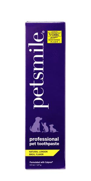 Petsmile Dentifrice professionnel Pet London Broil pour chiens et chats.