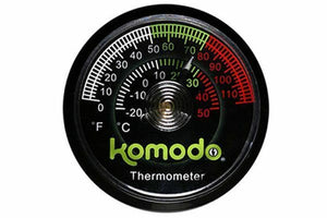 Thermomètre Komodo Reptile analogique