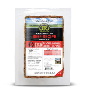 Raised Right Beef Recipe Frozen Dog Food
