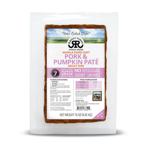 Raised Right Pork & Pumpkin Pate Frozen Dog Food