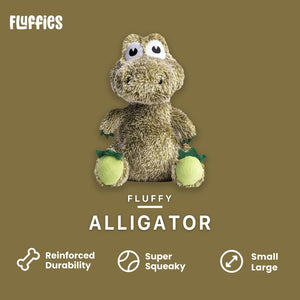 Fabdog Fluffy Peluche pour chien Alligator