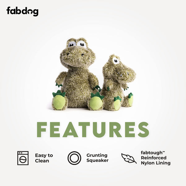 Fabdog Fluffy Peluche pour chien Alligator