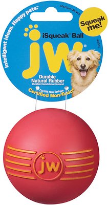 JW Pet Jouet balle iSqueak pour chien, couleur variable