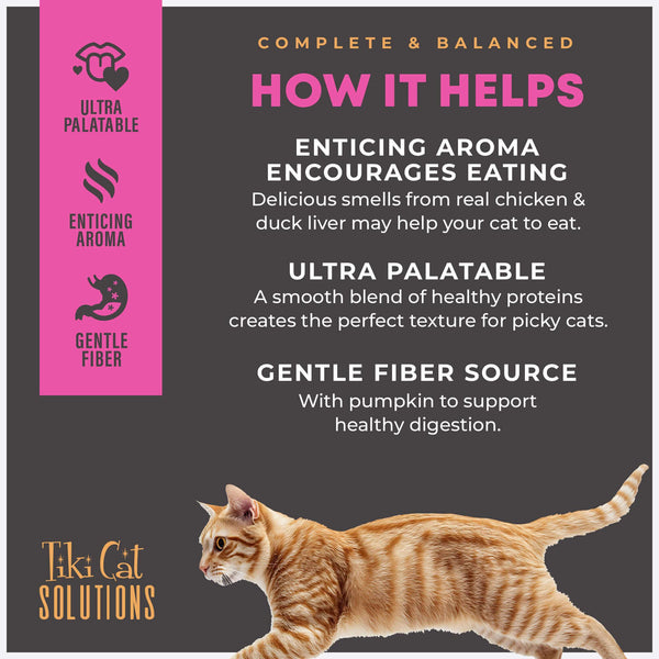 Tiki Cat Solutions Fussy Mousse with Duck Liver & Egg in Broth Wet Cat Food Pouch