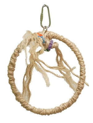 Anneau en sisal naturel pour oiseaux Zoo-Max