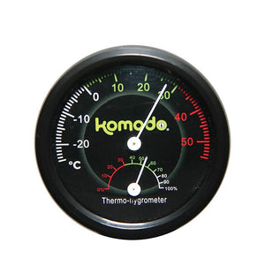 Komodo Thermomètre et hygromètre analogiques combinés pour reptiles