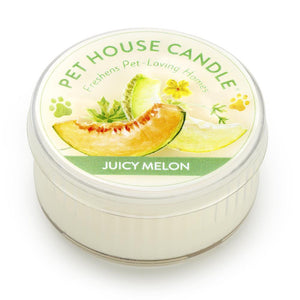 Pet House Summer Mini Candle, Juicy Melon, 1.5-oz