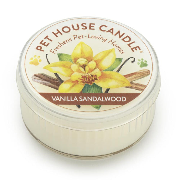 Pet House Year Round Mini Candle, Vanilla Sandalwood, 1.5-oz