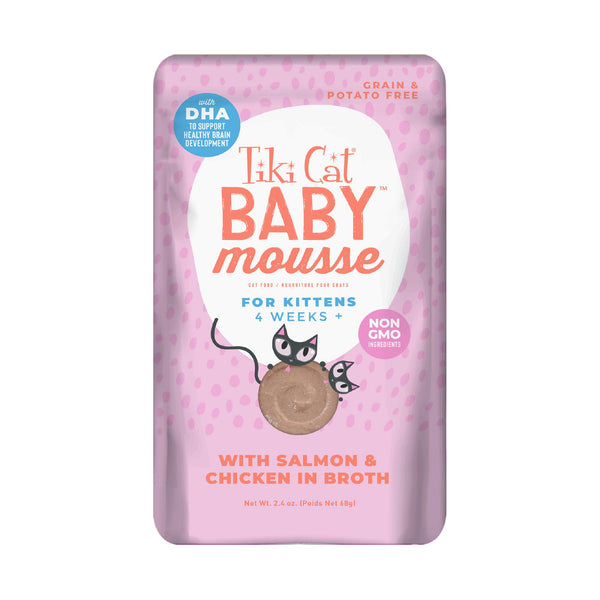 Tiki Cat Velvet Mousse Kitten Salmon & Chicken Wet Cat Food