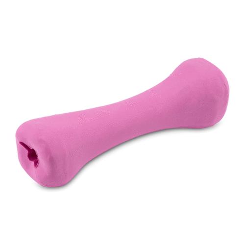 Beco Natural Rubber Bone Dog Toy, Pink