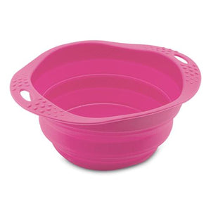 Beco Bol de voyage pliable pour chien, rose
