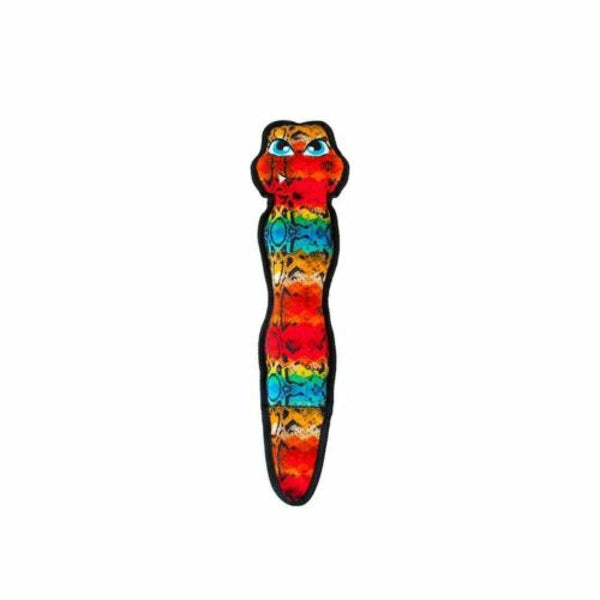 Outward Hound Tough Skinz Jouet pour chien serpent à sonnette, multicolore