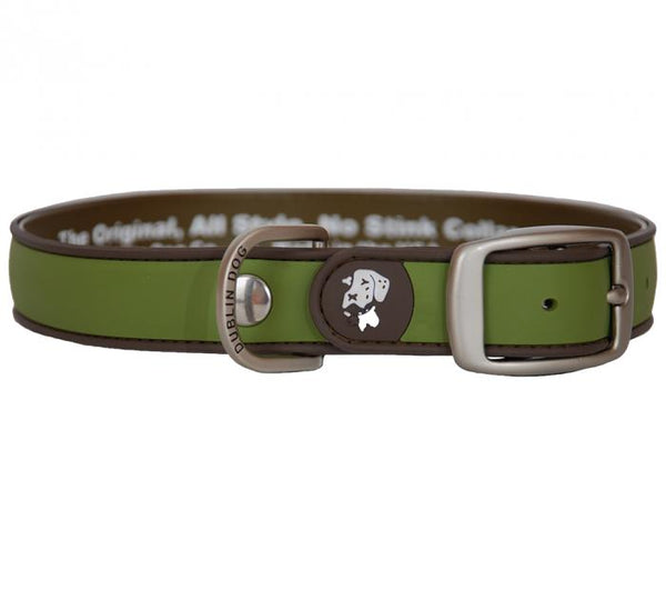 Dublin Dog Collier Simply Solid pour chien, vert