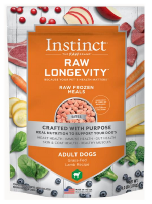 Instinct Raw Longevity Lamb Bites Frozen Dog Food