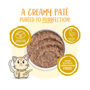 Weruva Pâté pour chat Press Your Dinner! Dîner de blanc de poulet avec poulet désossé en purée hydratante en boîte