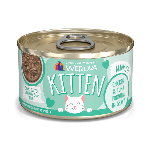 Weruva Kitten Chicken & Tuna Formula in Gravy Wet Cat Food Can