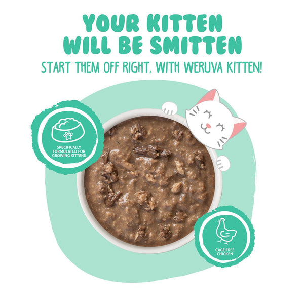 Weruva Kitten Chicken & Tuna Formula in Gravy Wet Cat Food Can