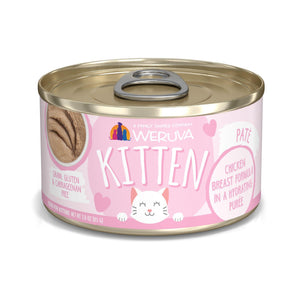 Weruva Kitten Chicken Breast Formula in a Hydrating Puree Wet Cat Food Can