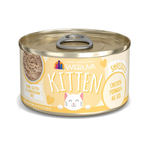 Weruva Kitten Chicken Formula Au Jus Wet Cat Food Can