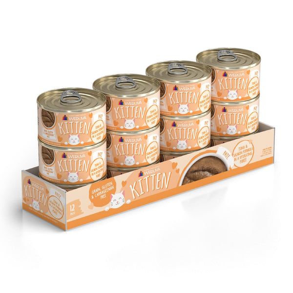 Weruva Kitten Tuna & Salmon Formula in a Hydrating Puree Wet Cat Food Can