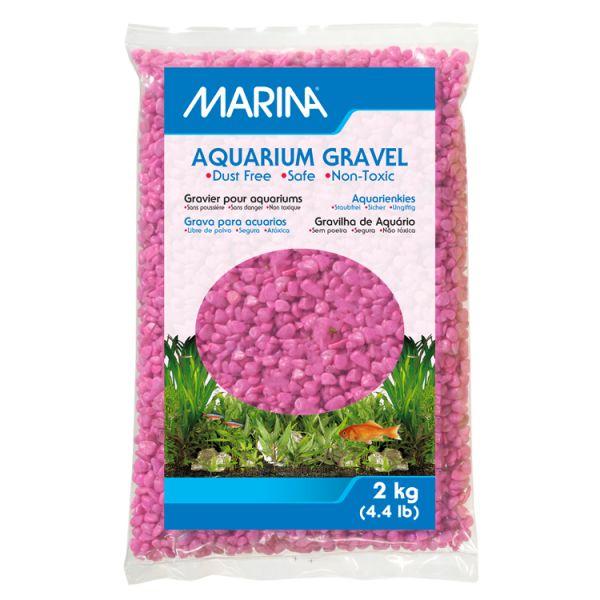 Marina Decorative Aquarium Gravel, Pink