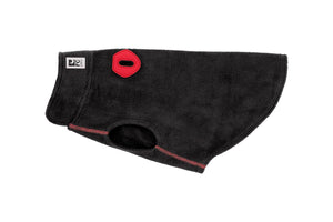RC Pets Baseline Fleece Dog Coat, Black/Goji Berry