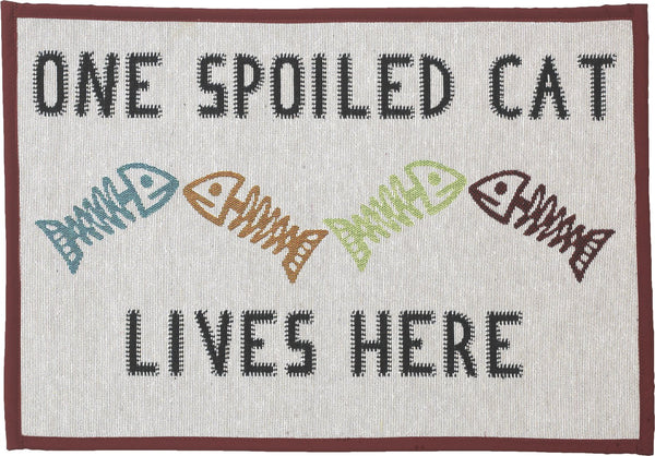 PetRageous Designs One Spoiled Cat Tapestry Placemat