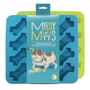 Messy Mutts Bake & Freeze Moule à gâteries en forme d'os