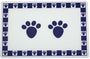 PetRageous Designs Pet Paws Placemat, Cobalt Blue