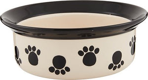PetRageous Designs Paws n' Around Gamelle pour animaux, Noir
