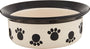 PetRageous Designs Paws n' Around Pet Bowl, Black