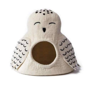Dharma Dog Karma Cat Caverne chouette des neiges Lit pour chiens et chats