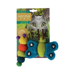 Dharma Dog Karma Cat Jouet pour chats chenille et papillon