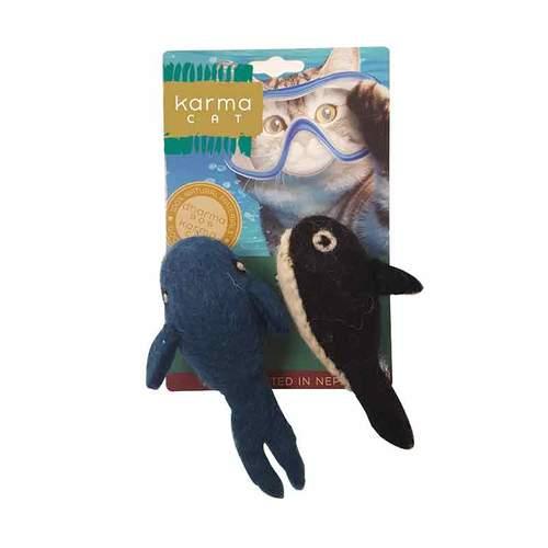 Dharma Dog Karma Cat Jouet chat Baleine et Orque