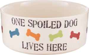 PetRageous Designs Gamelle One Spoiled Dog, 5.5 tasses