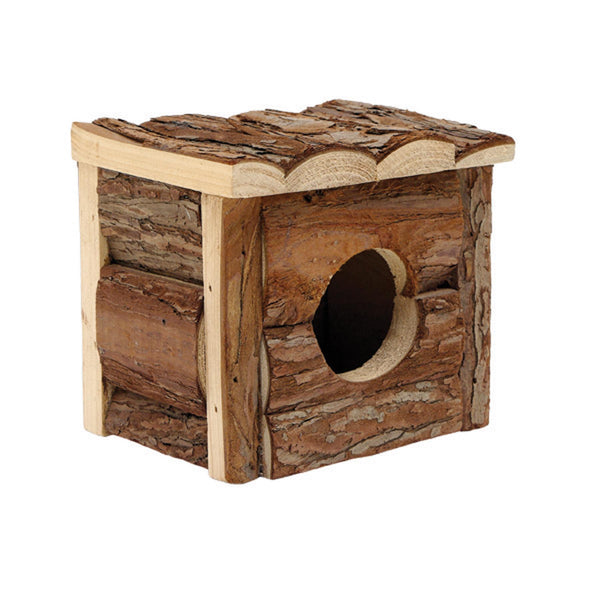 Living World Tree House Real Wood Cabin for Small Animals